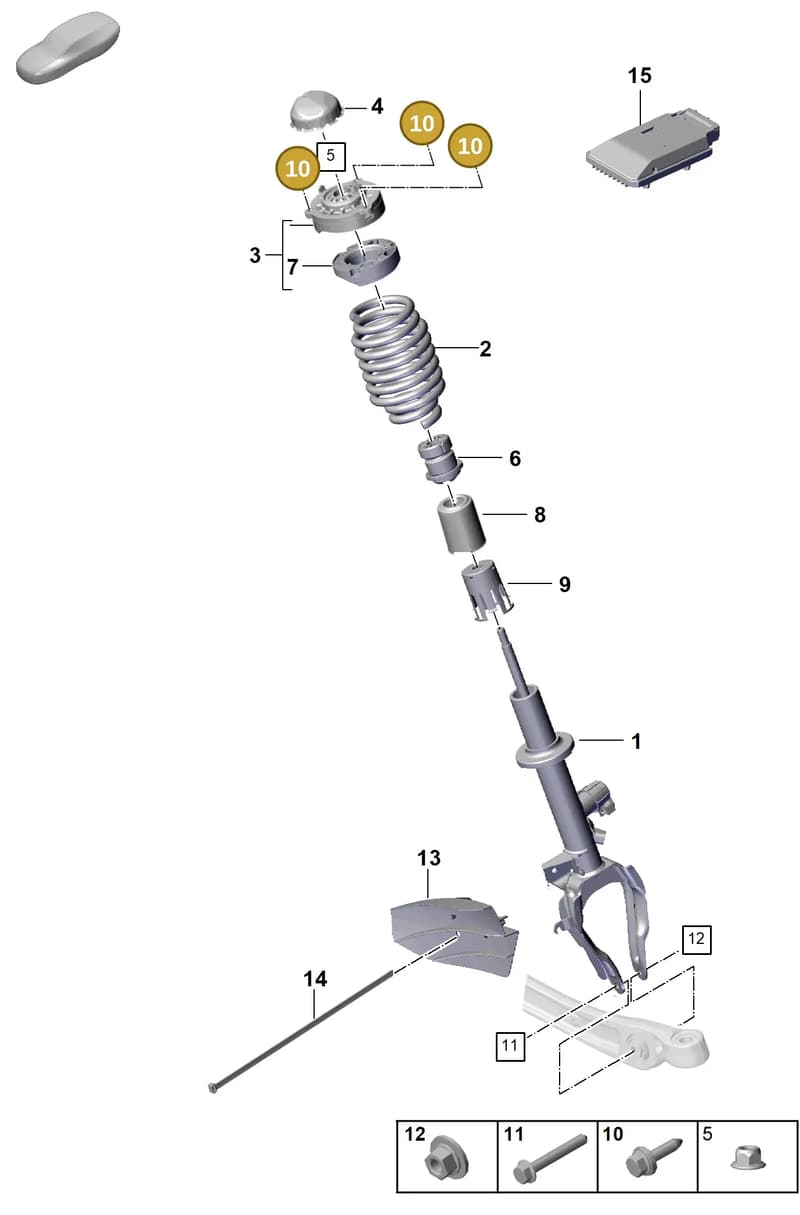 PAF912603 — Porsche Cayenne Coupe (2023-2023) diagram p60402050, position 10