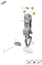 PAF912603 Porsche Hexagon Bolt with Washer