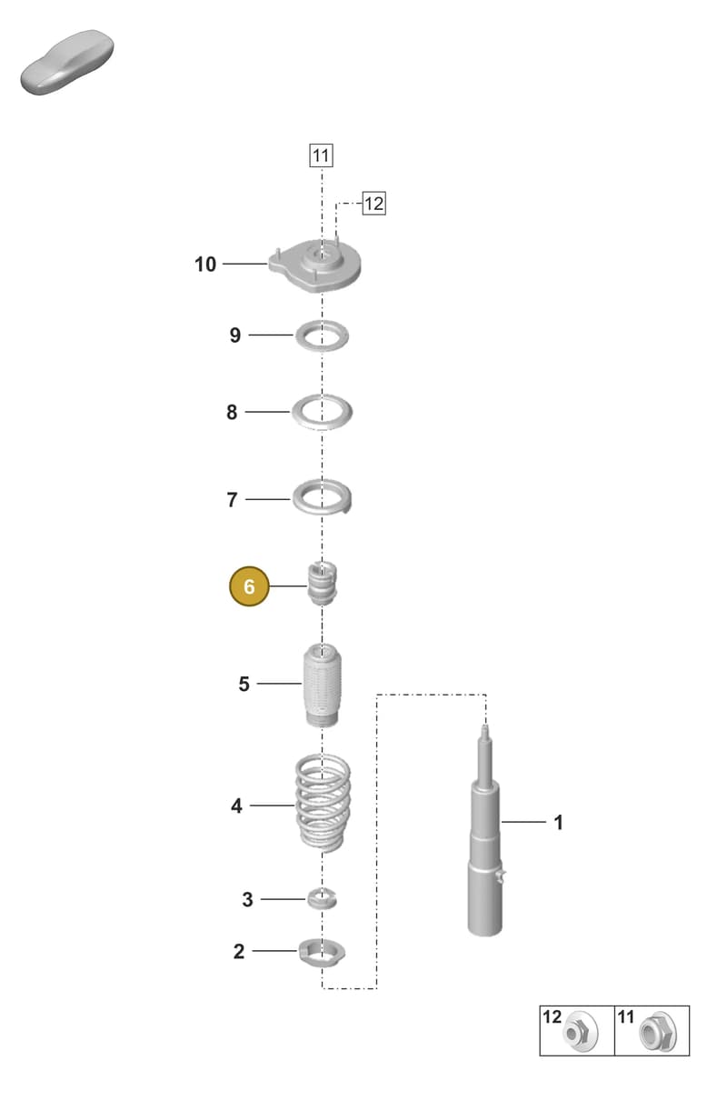 PAF912679 — Porsche 911 (2020-2022) diagram p53402000, position 6