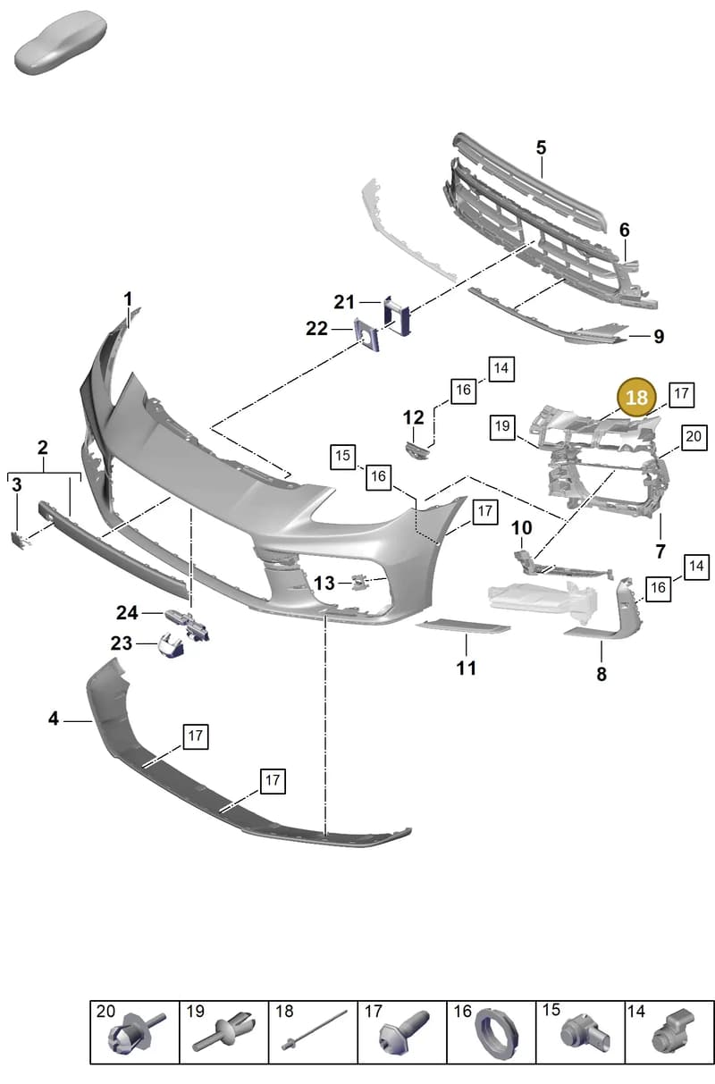 PAF912692 — Porsche Panamera (2023-2025) diagram p62802010, position 18