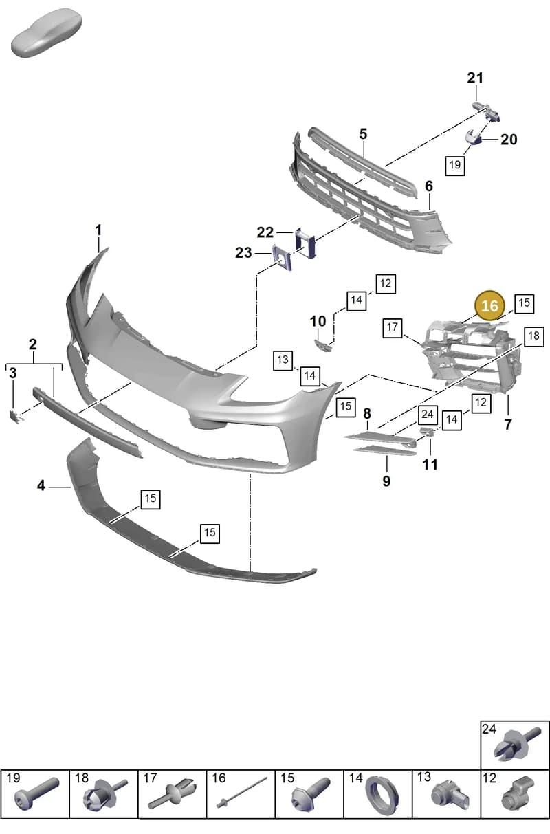 PAF912692 — Porsche Panamera (2023-2025) diagram p62802000, position 16