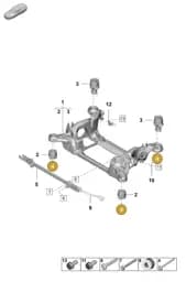 PAF912721 Porsche Hexagon Flange Screw (Combi)