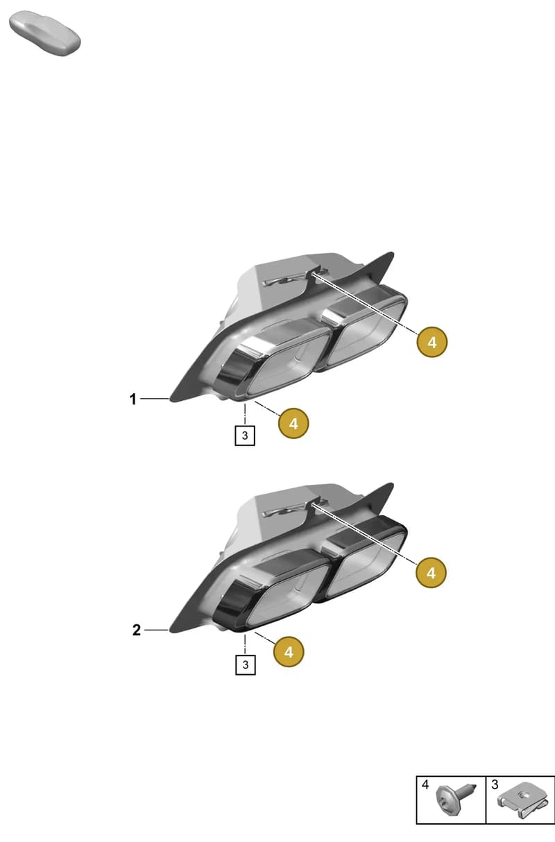 PAF912769 — Porsche 911 (2020-2022) diagram p57202400, position 4