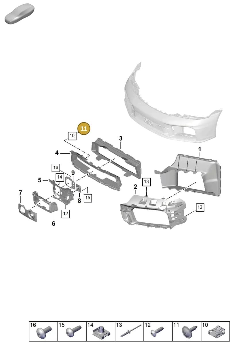 PAF912769 — Porsche 911 (2024-2025) diagram p63802150, position 11