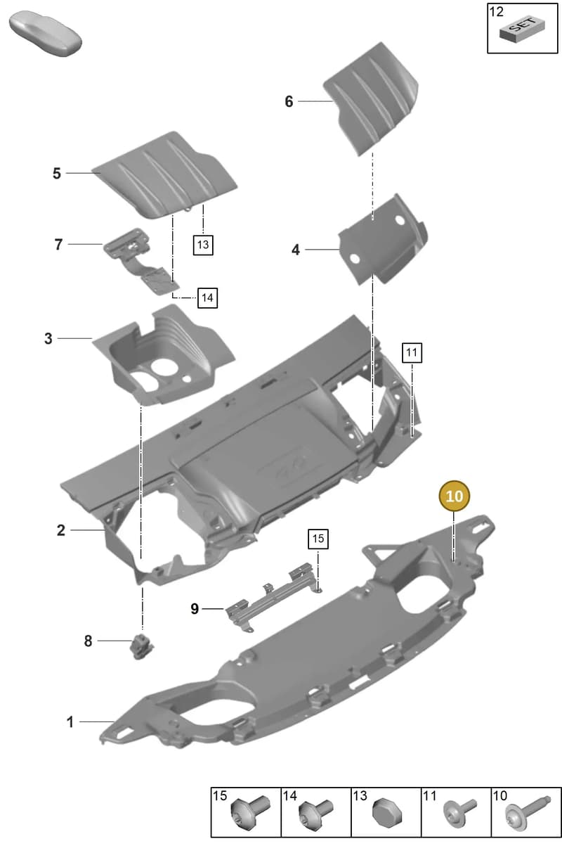 PAF912784 — Porsche 911 (2021-2022) diagram p59803100, position 10