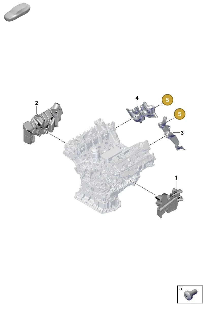 PAF912950 — Porsche Cayenne Coupe (2023-2023) diagram p60101150, position 5