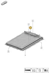 PAF912972 Porsche Hexagon Flange Screw