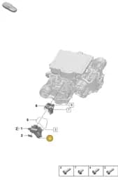 PAF912977 Porsche Hexagon Socket Flat Head Bolt
