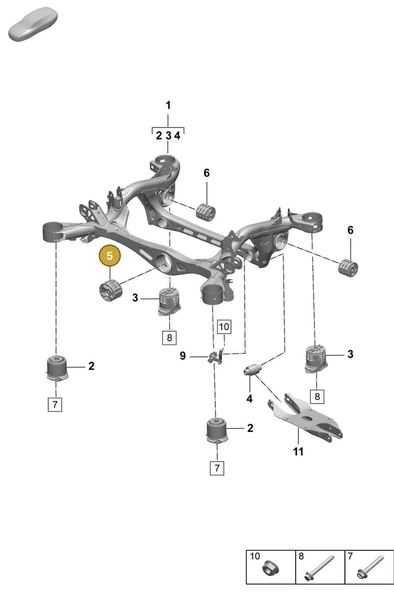 PAF913022 — Porsche Macan (2024-2024) diagram p61501010, position 5