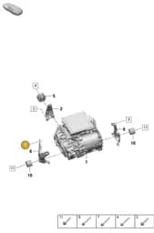 PAF913022 Porsche Hexagon Flange Screw