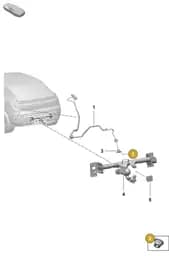 PAF913039 Porsche Hexagon Nut Self-Locking with Washer