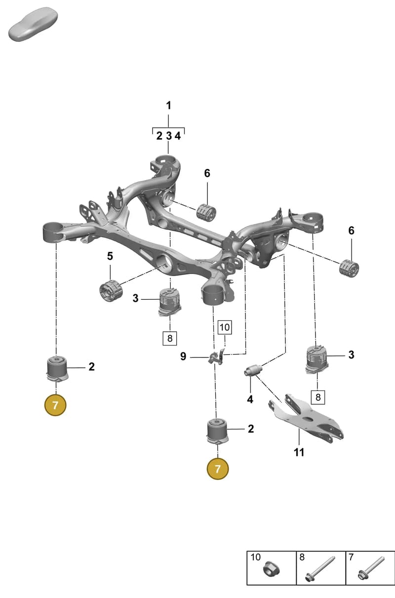 PAF913078 — Porsche Macan (2024-2024) diagram p61501010, position 7