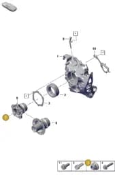 PAF913091 Porsche Hexagon Flange Screw (Combi)