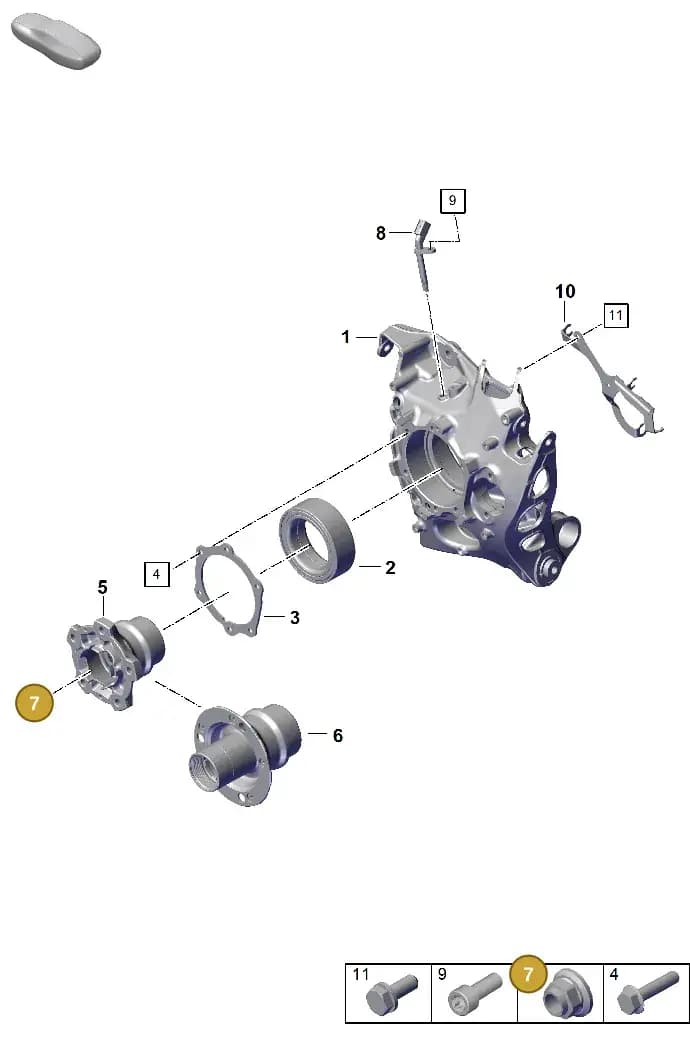PAF913091 — Porsche 911 (2024-2025) diagram p63501020, position 7
