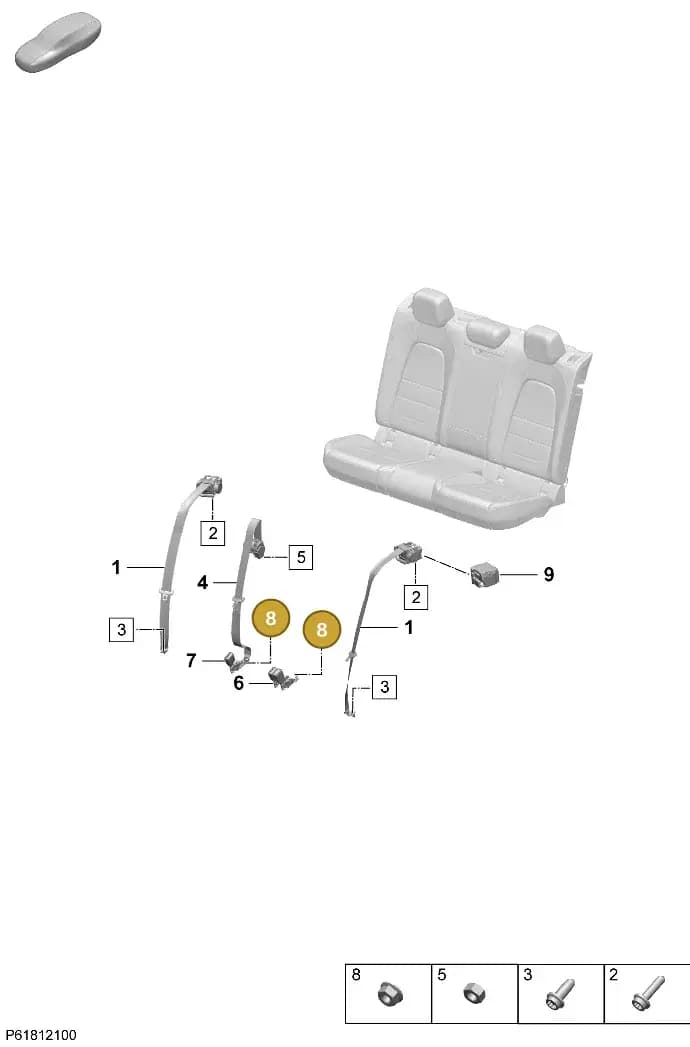 PAF989234 — Porsche Macan (2024-2024) diagram p61812100, position 8