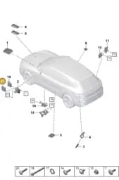 V04015001BD Porsche Control Unit