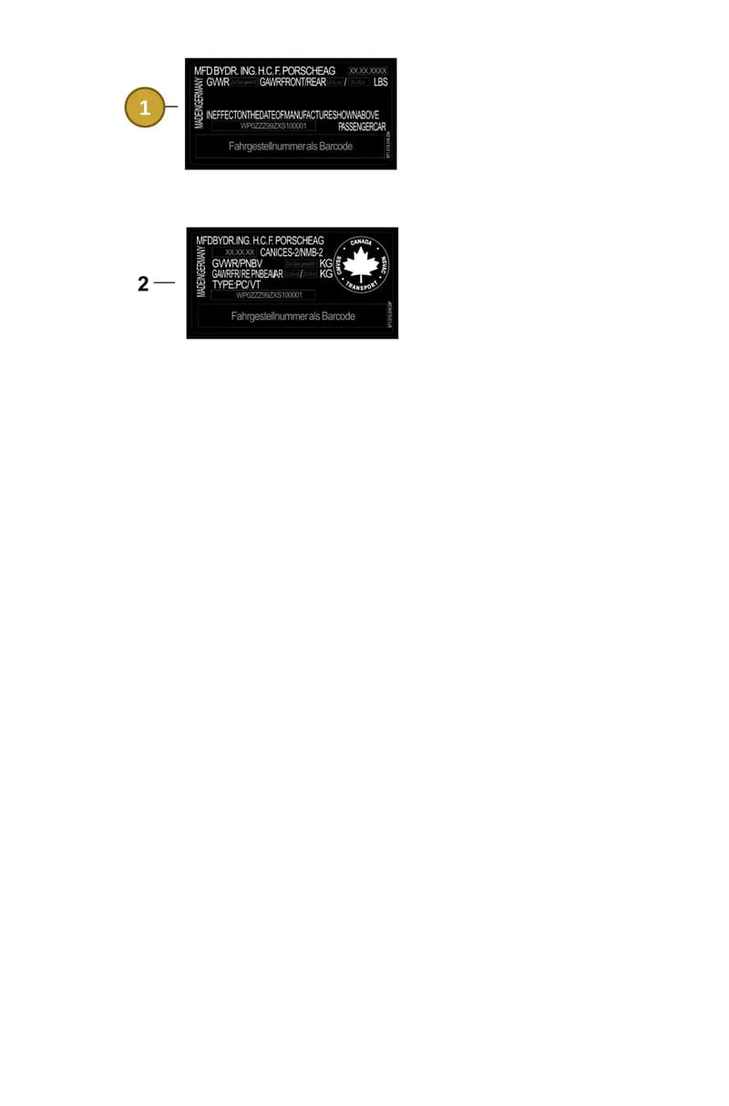 V04015001S — Porsche Panamera (2023-2025) diagram p62003200, position 1
