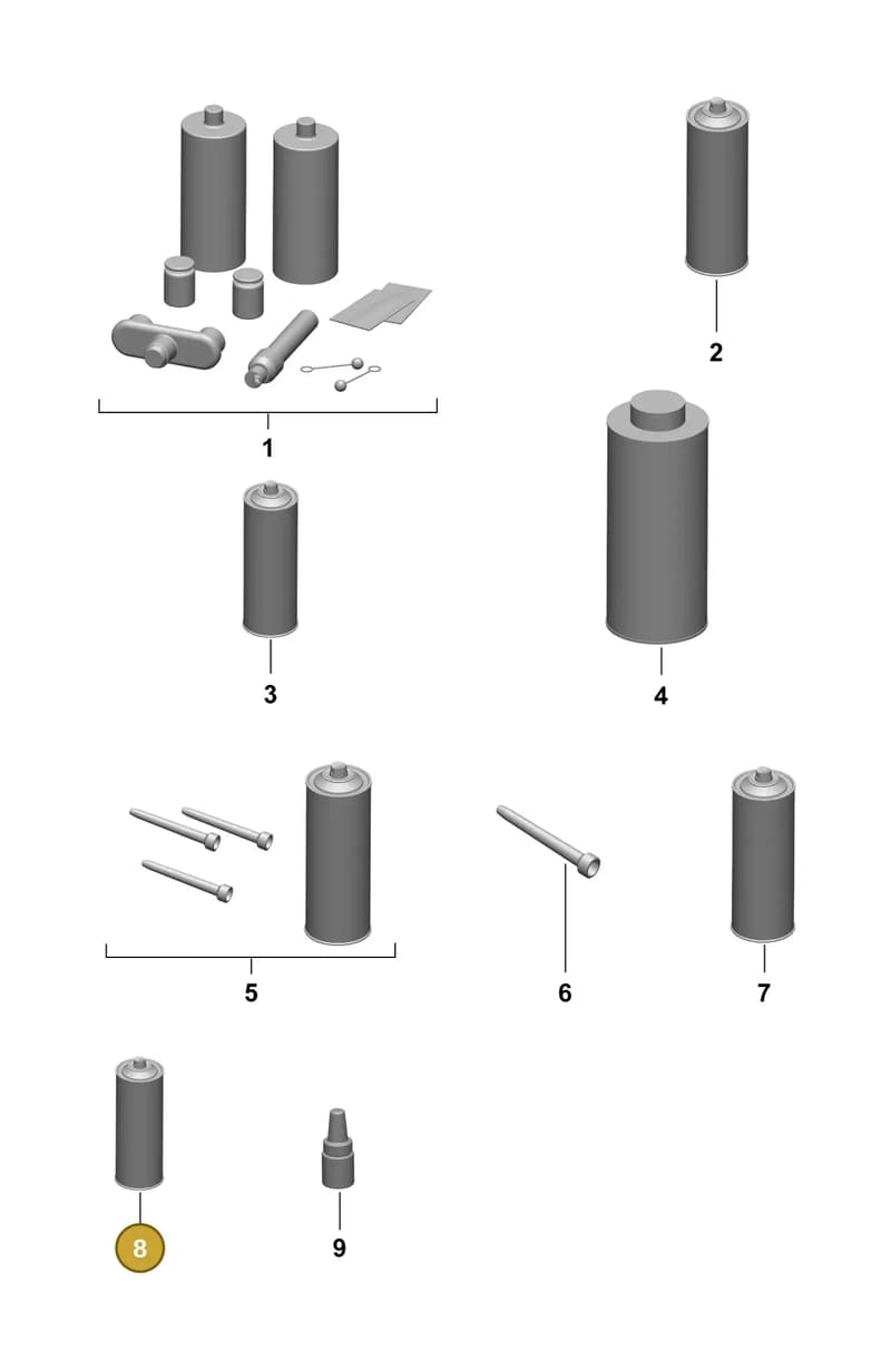 V04015003AB — Porsche Macan (2024-2024) diagram p61801010, position 8