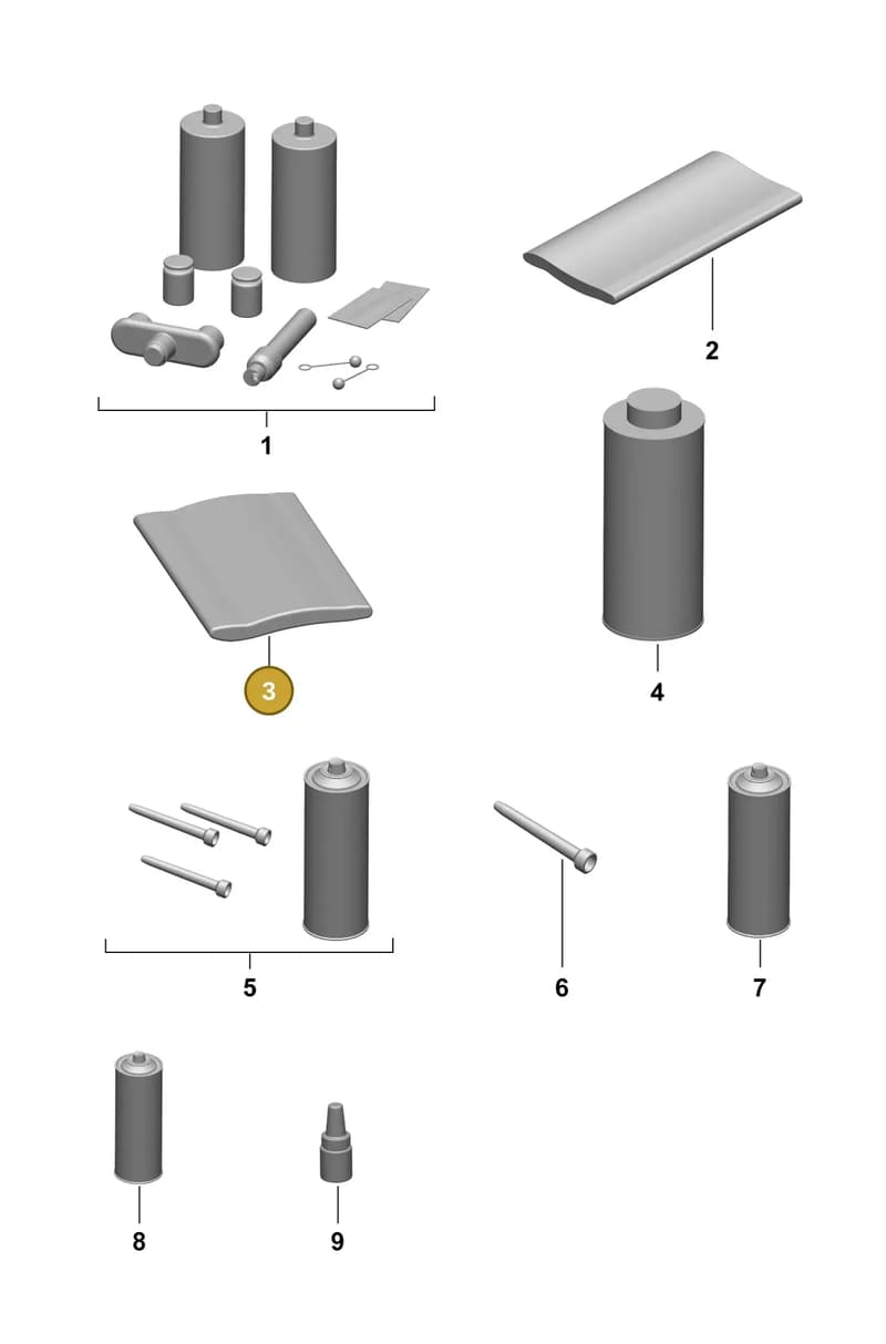 V04015003C — Porsche Taycan Sport Turismo (2023-2025) diagram p64801010, position 3