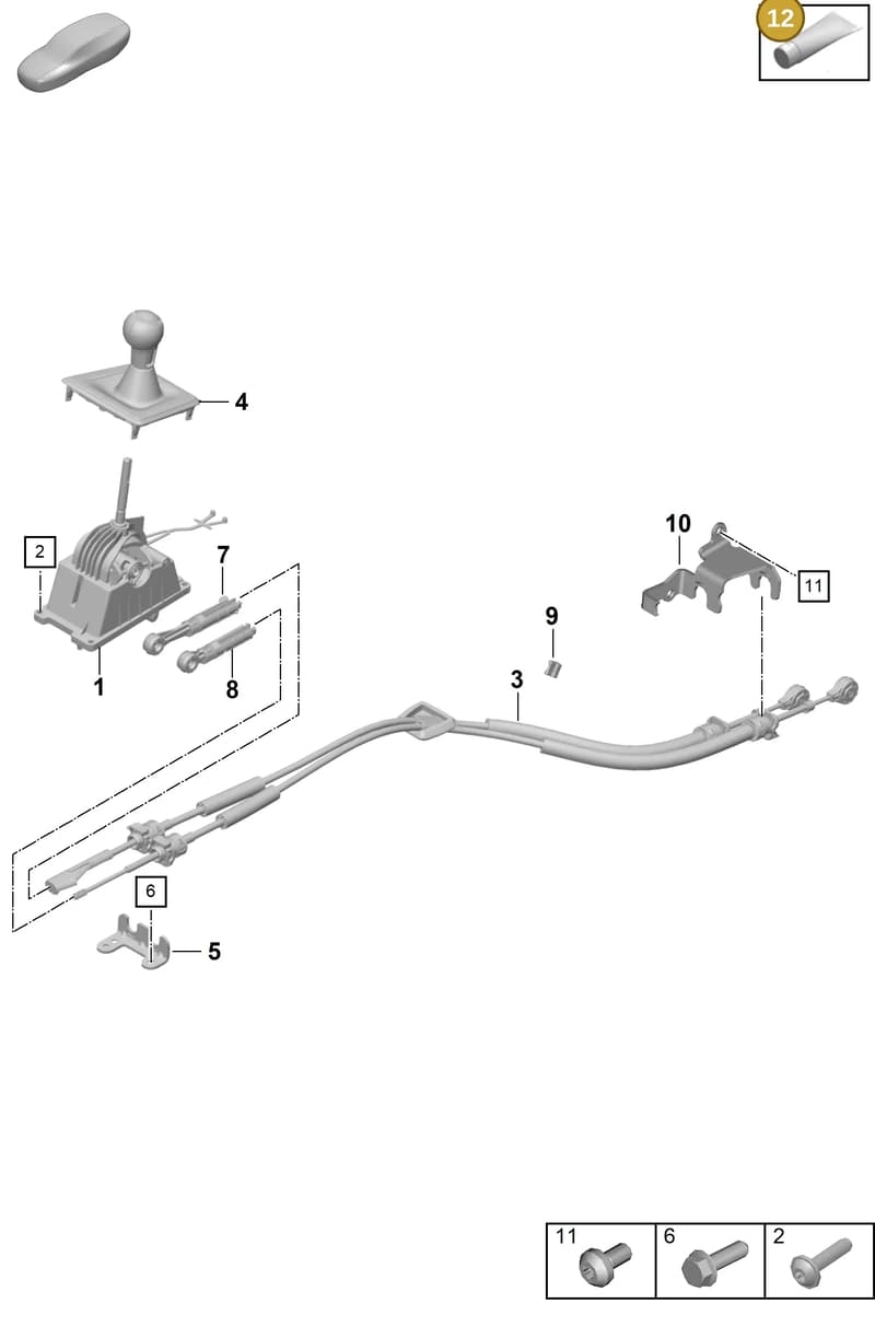 V04015004W — Porsche 911 (2021-2022) diagram p59701000, position 12