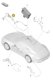 V04015031A Porsche Wiring Harness for Inner Door Panel