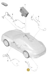 V04015358A Porsche Wiring Harness for Door Trim Panel