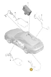 V04015358B Porsche Wiring Harness for Door Trim Panel