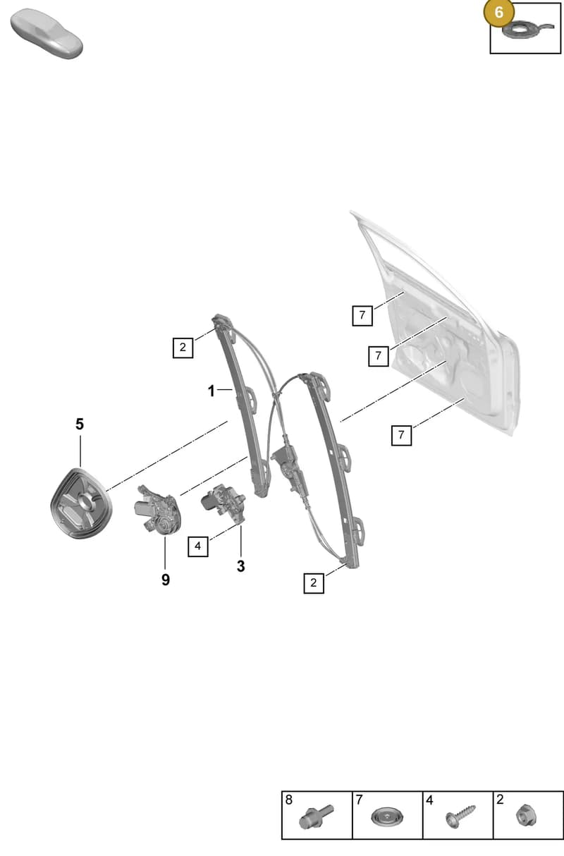 V04015800B — Porsche Cayenne Coupe (2023-2023) diagram p60804300, position 6