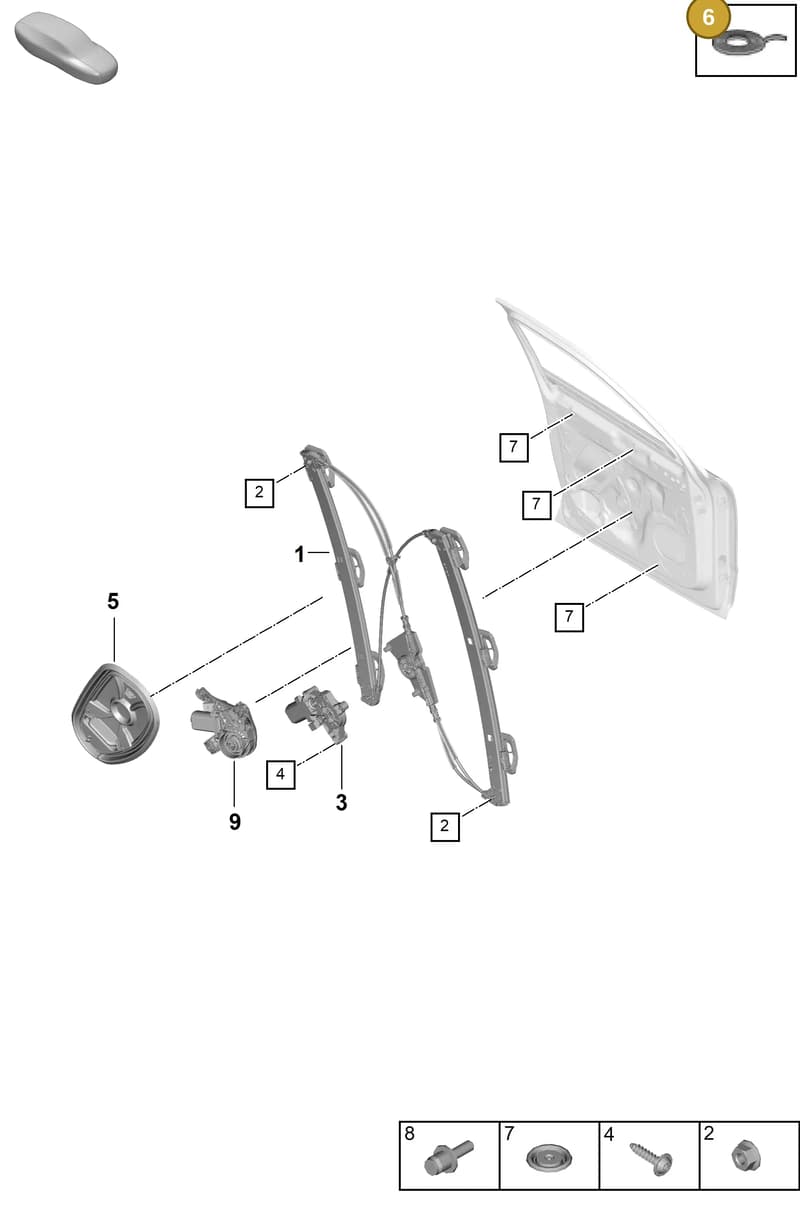 V04015800B — Porsche Cayenne Coupe (2023-2023) diagram p60804350, position 6