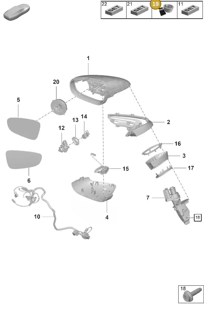 V04015800B — Porsche 911 (2024-2025) diagram p63809500, position 19