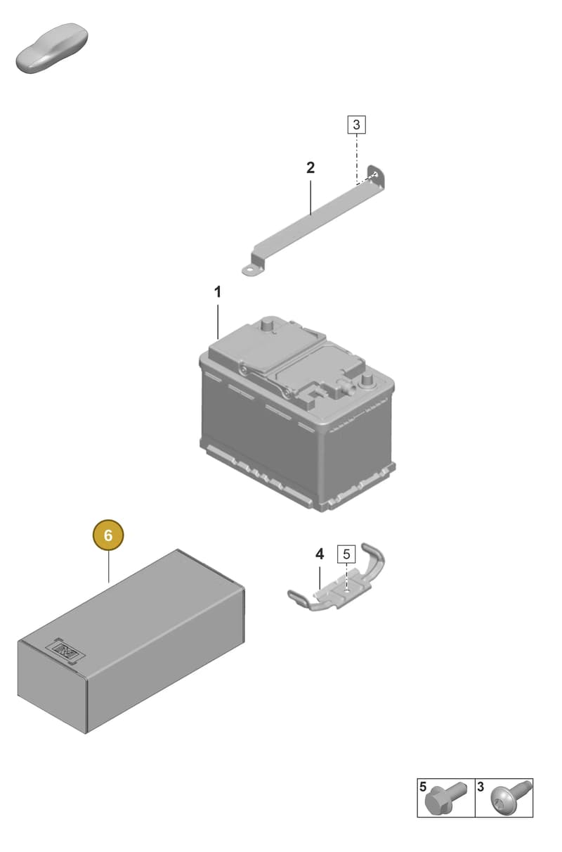 V04015800BA — Porsche 911 (2018-2024) diagram p53902060, position 6