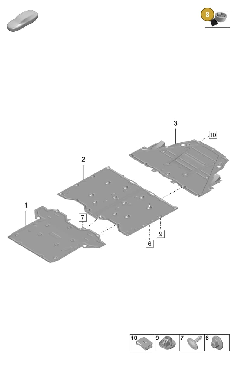 V04015800B — Porsche 911 (2024-2025) diagram p53801700, position 8