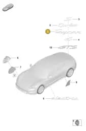 V04016003BT Porsche Assembly Aid for Lettering