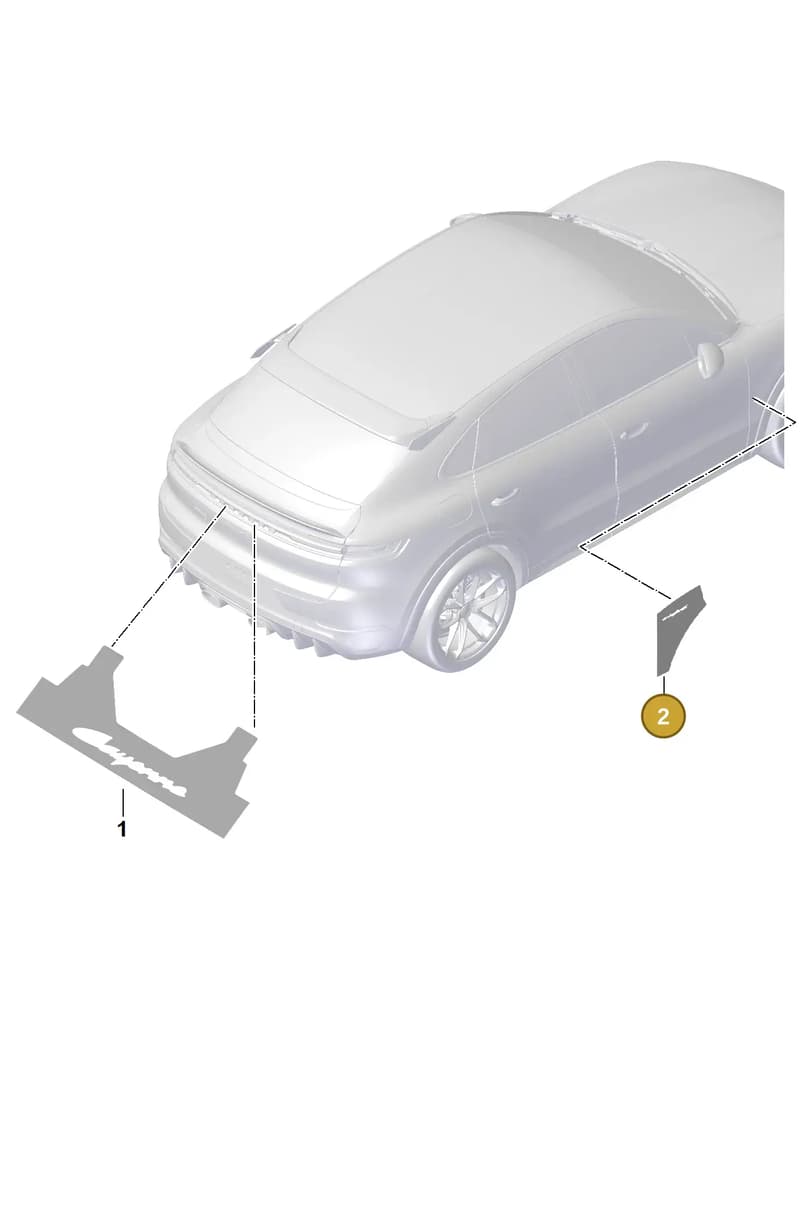 V04016003CL — Porsche Cayenne Coupe (2023-2023) diagram p60810060, position 2