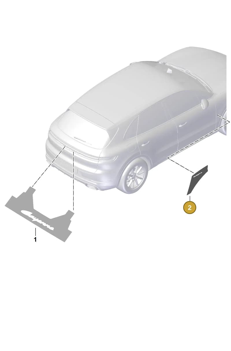 V04016003CM — Porsche Cayenne Coupe (2023-2023) diagram p60810010, position 2