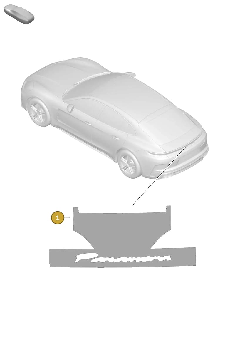 V04016003DK — Porsche Panamera (2023-2025) diagram p62810050, position 1