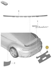 V04016003DM Porsche Assembly Aid for Lettering