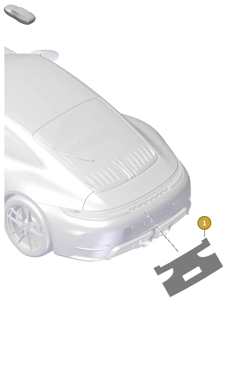 V04016003DT — Porsche 911 (2024-2025) diagram p63810100, position 1