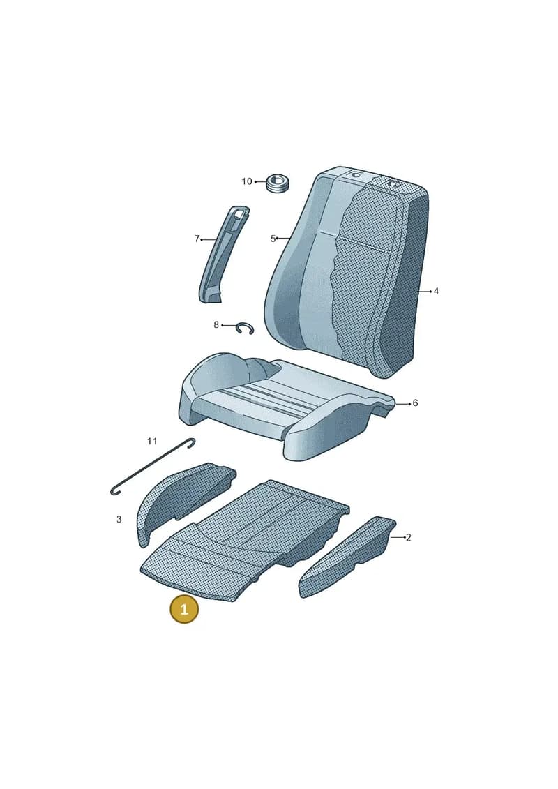 V04017001AP — Audi A8 (2017-2025) diagram 838881610, position 1