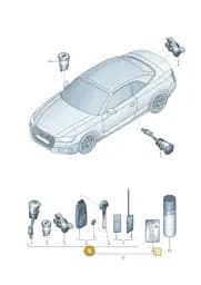 V04017001FHNOP Porsche Lock Cylinder (Unprogrammed NOP)