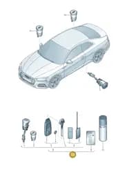 V04017001FNNOP Porsche Repair Set (Unprogrammed NOP)