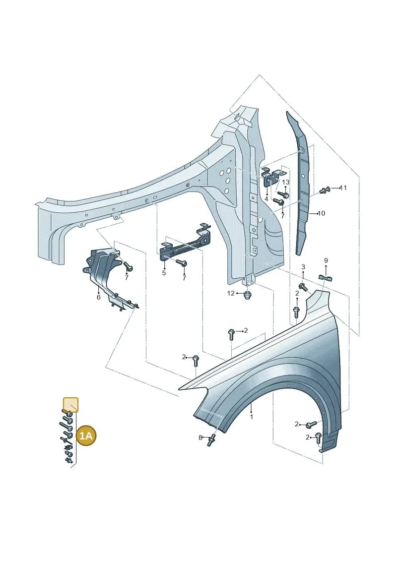 V04017001G — Audi Q7 (2015-2025) diagram 859821000, position 1A