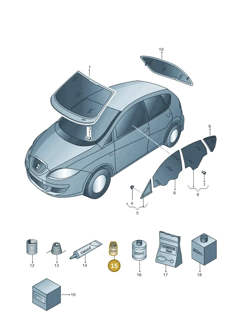 0000981303 — SEAT Leon Stylance (2010-2012) diagram 418845000, position 15