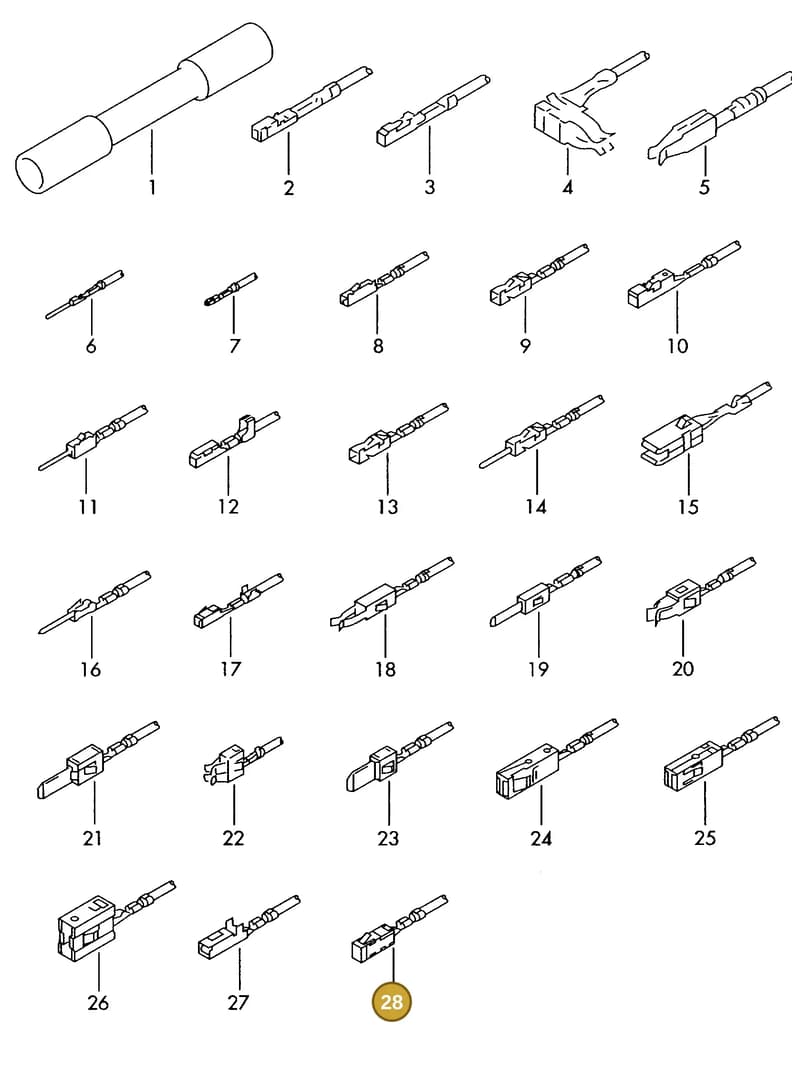 000979052E — SEAT 1J0 platform diagram 198979300, position 28