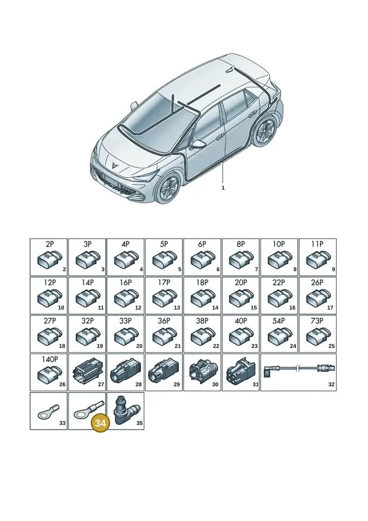 000979243E — SEAT EBoost CUPRA (2021-) diagram 10s971081, position 34