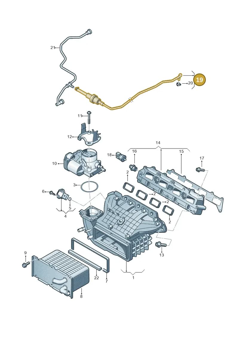 03C133514BH — SEAT Toledo Reference (2012-2015) diagram 625133170, position 19
