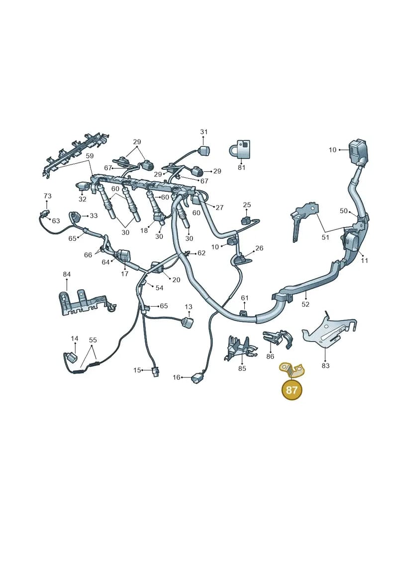 03G971858AA — SEAT Altea XL Reference (2013-2013) diagram 697971200, position 87