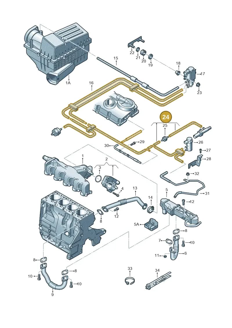 03L131055CN — SEAT Ibiza Reference (2012-2012) diagram 649131400, position 24
