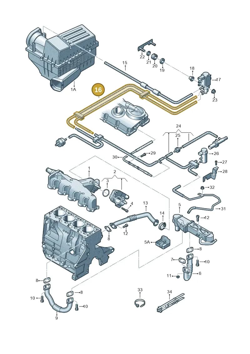 03L131055CQ — SEAT Ibiza Reference (2012-2012) diagram 649131400, position 16