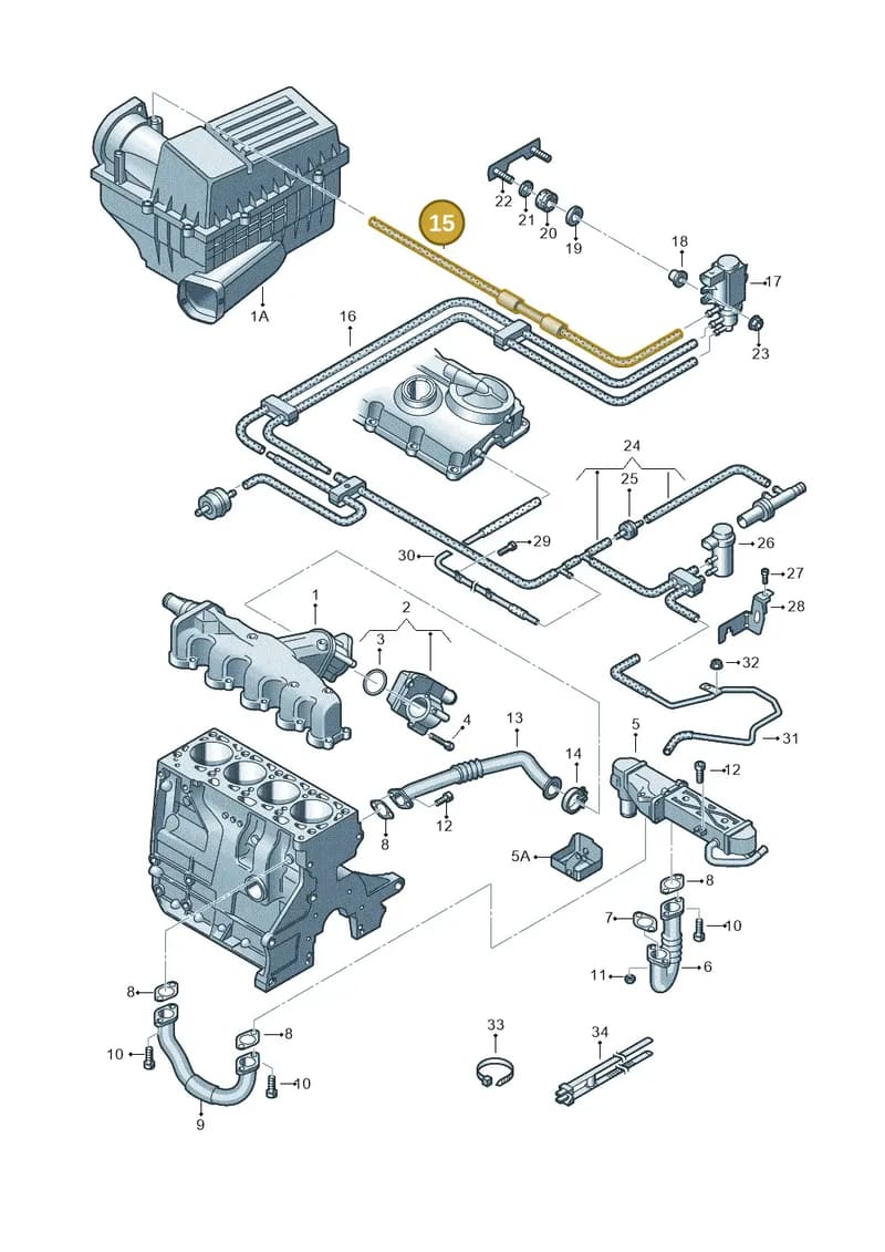03L131055DT — SEAT Ibiza Reference (2012-2012) diagram 649131400, position 15